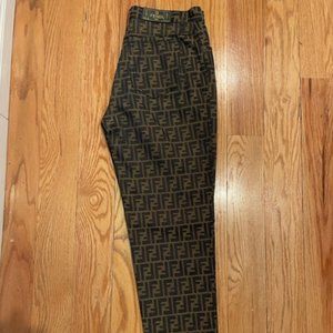 Fendi Pre-Owned 1990s Zucca-print trousers